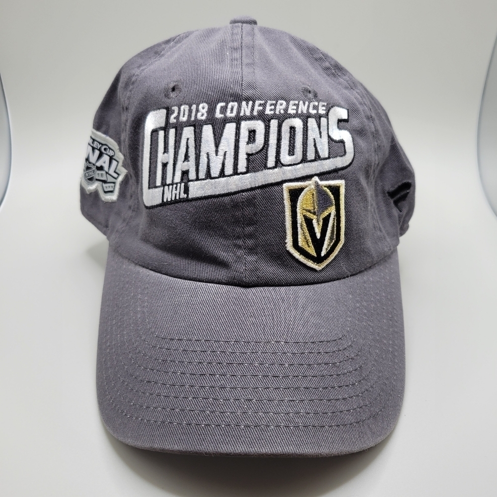 NHL Vegas Golden Knights 2018 Conference Champions ball cap hat. Fanatics